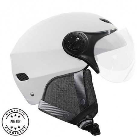 Casque de sport Yeep.me H.30 Vision LED avec visière Gris Taille S/M