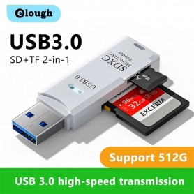 Lecteur de cartes micro SD + clé USB